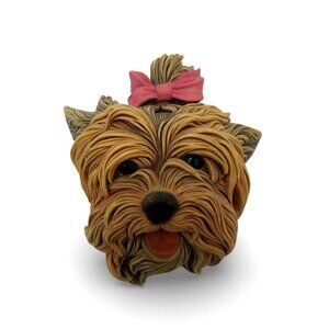 Bossons Congleton Yorkshire Terrier Dog Wall Mask Sculpture 60s Vintage